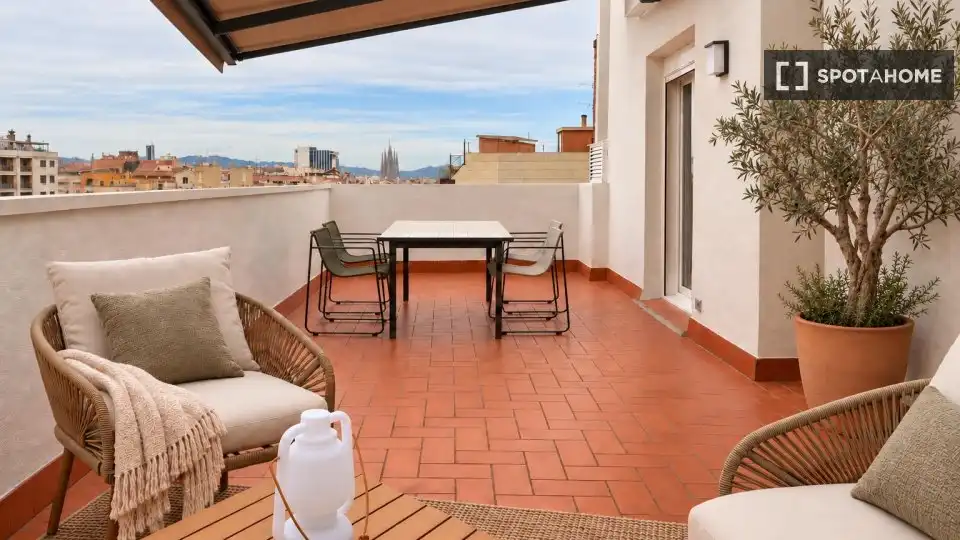 Terrace of Flat for rent in Eixample