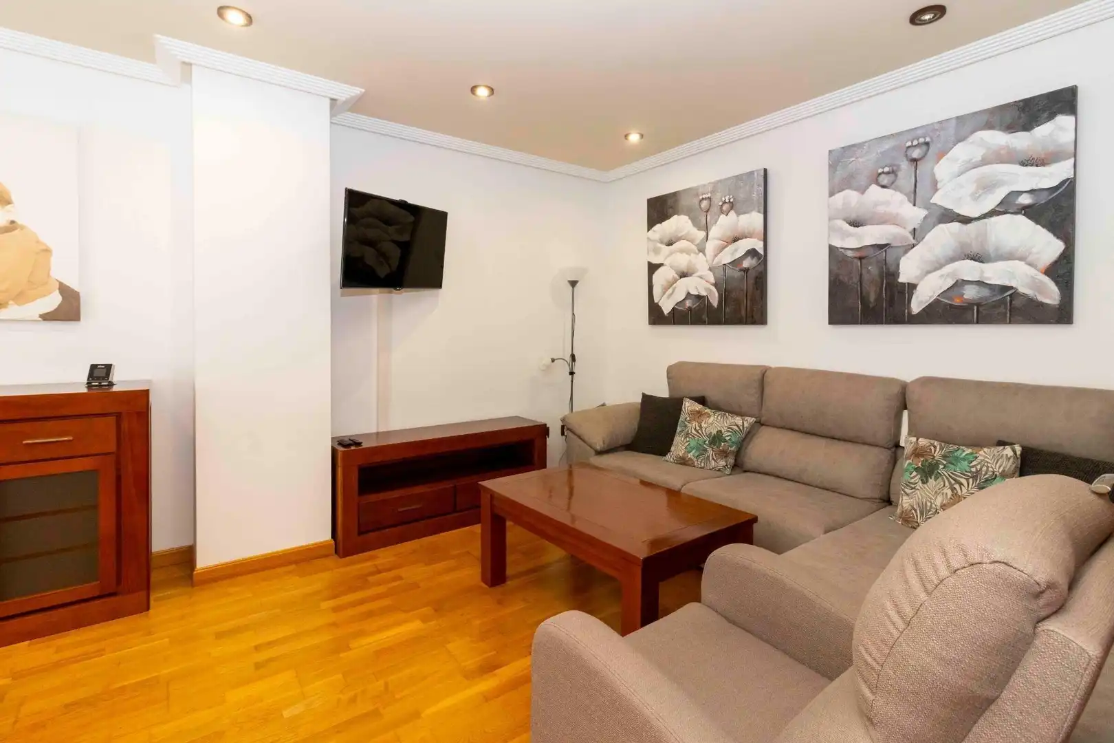Sala de estar de Piso en venta en Badajoz con Calefacción, Parquet y Trastero