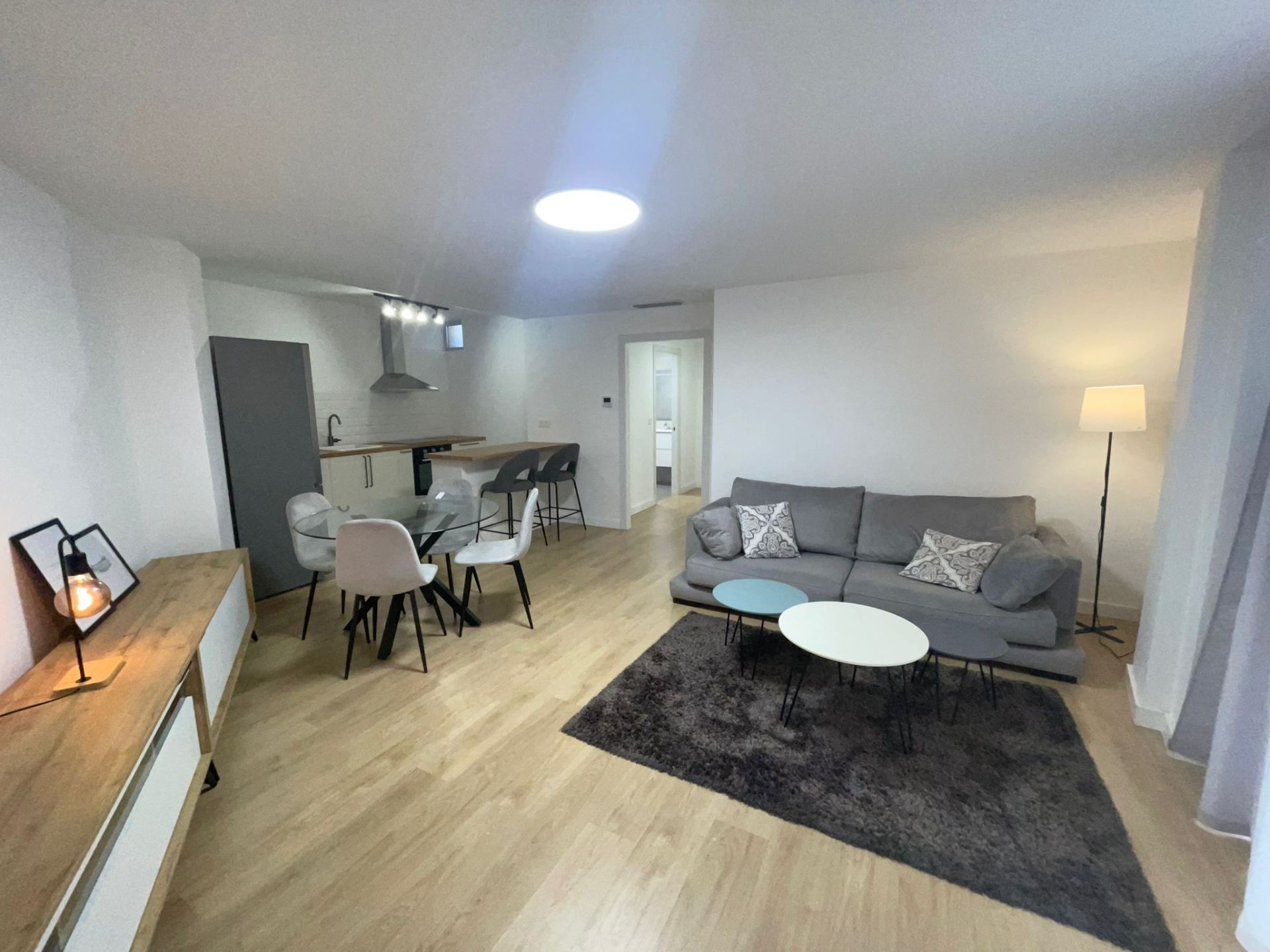 Sala d'estar de Apartament de lloguer en  Murcia Capital amb Aire condicionat, Calefacció i Moblat