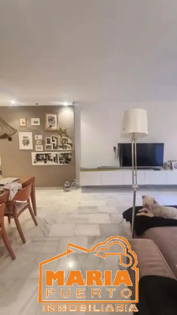 Living room of Flat for share in Málaga  with Terrace and Furnished