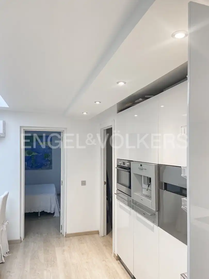 Cocina de Piso de alquiler en Barcelona con Aire acondicionado, Calefacción y Parquet