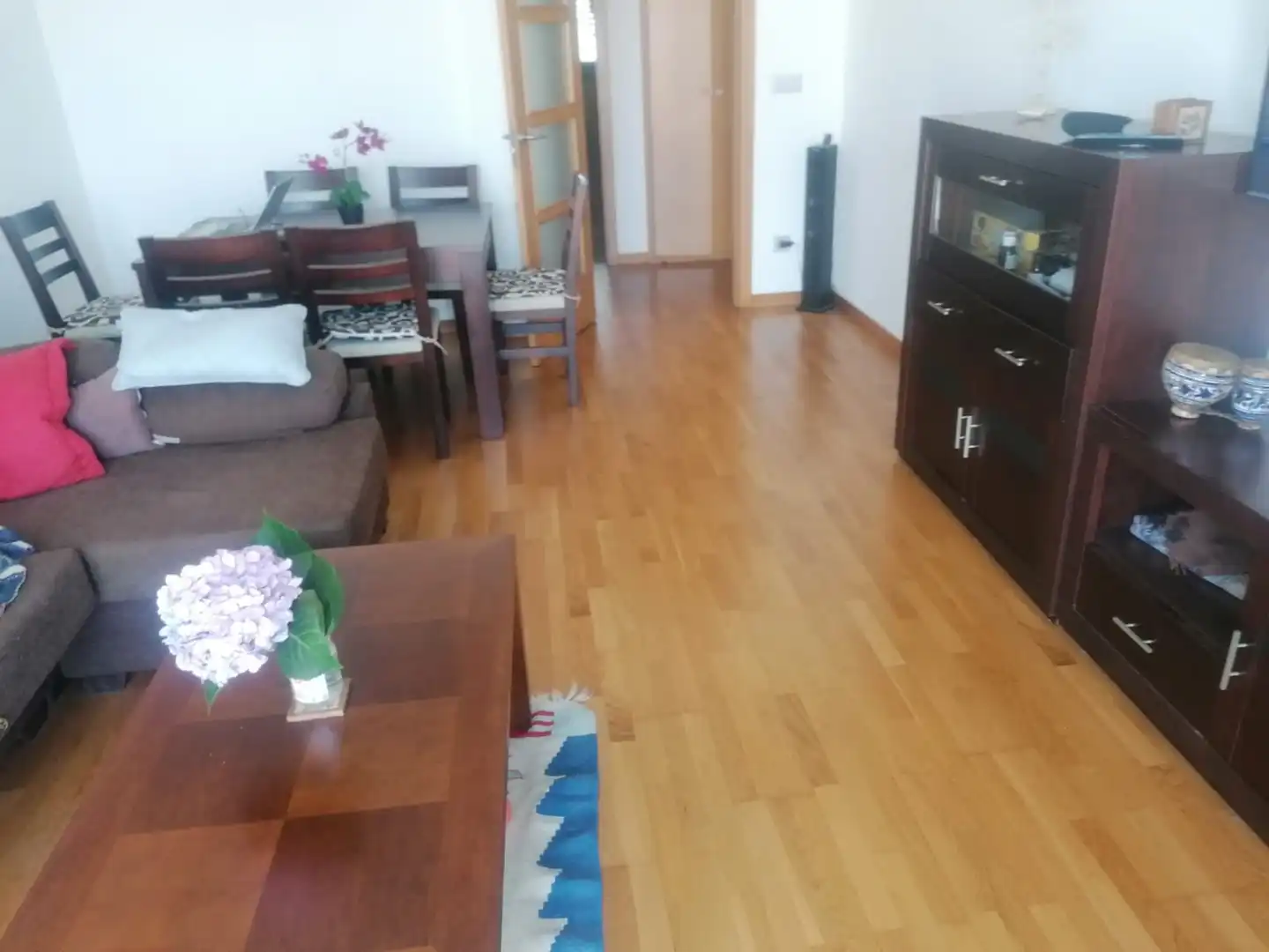 Sala d'estar de Pis en venda en Baiona amb Calefacció, Traster i Piscina