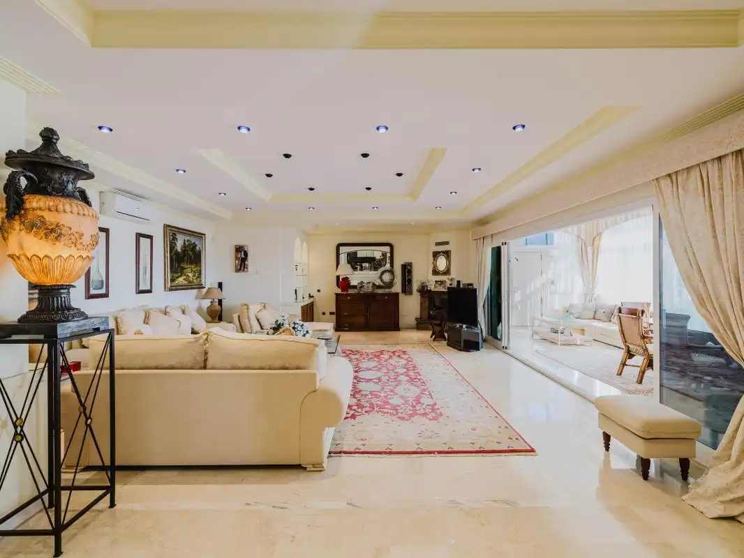 Sala de estar de Casa o chalet en venta en Benalmádena con Aire acondicionado, Calefacción y Jardín privado