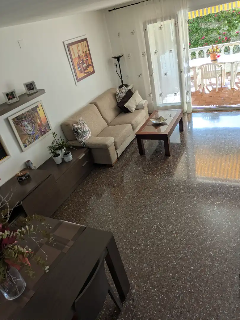 Sala de estar de Casa adosada en venta en Santa Coloma de Gramenet con Terraza y Balcón