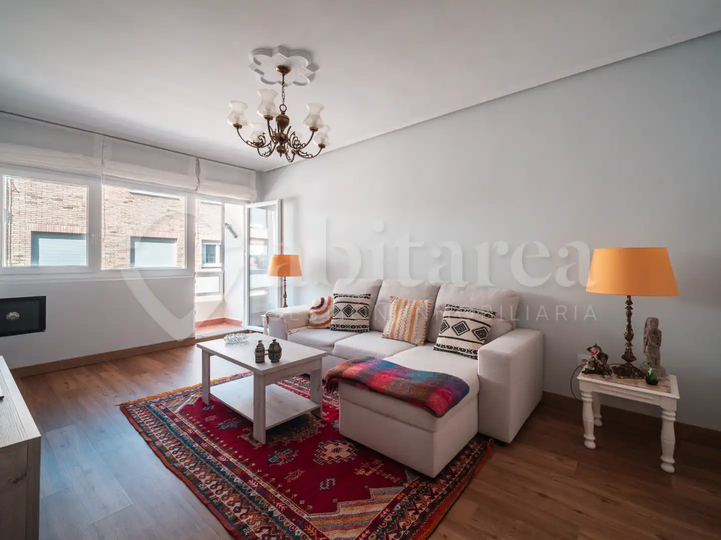 Living room of Flat for sale in Santoña  with Heating, Parquet flooring and Balcony