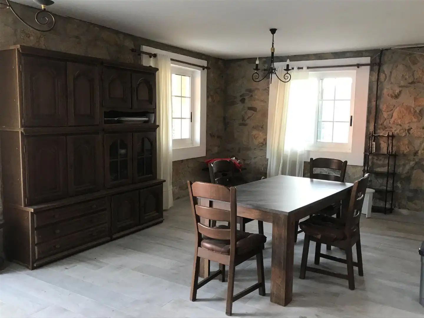 Esszimmer von Haus oder Chalet zur Miete in O Rosal   mit Heizung, Privatgarten und Terrasse