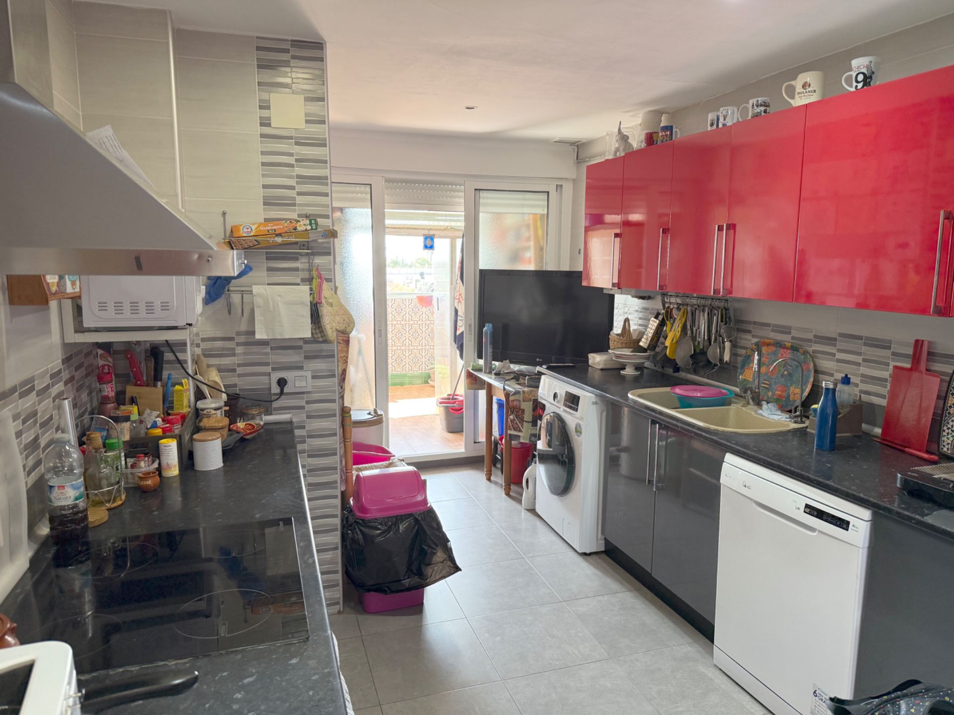 Kitchen of Flat for sale in Málaga Capital  with Terrace, Storage room and Furnished