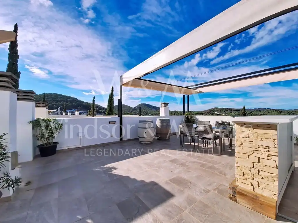 Terrassa de Dúplex en venda en Santa Eulària des Riu amb Aire condicionat, Calefacció i Terrassa