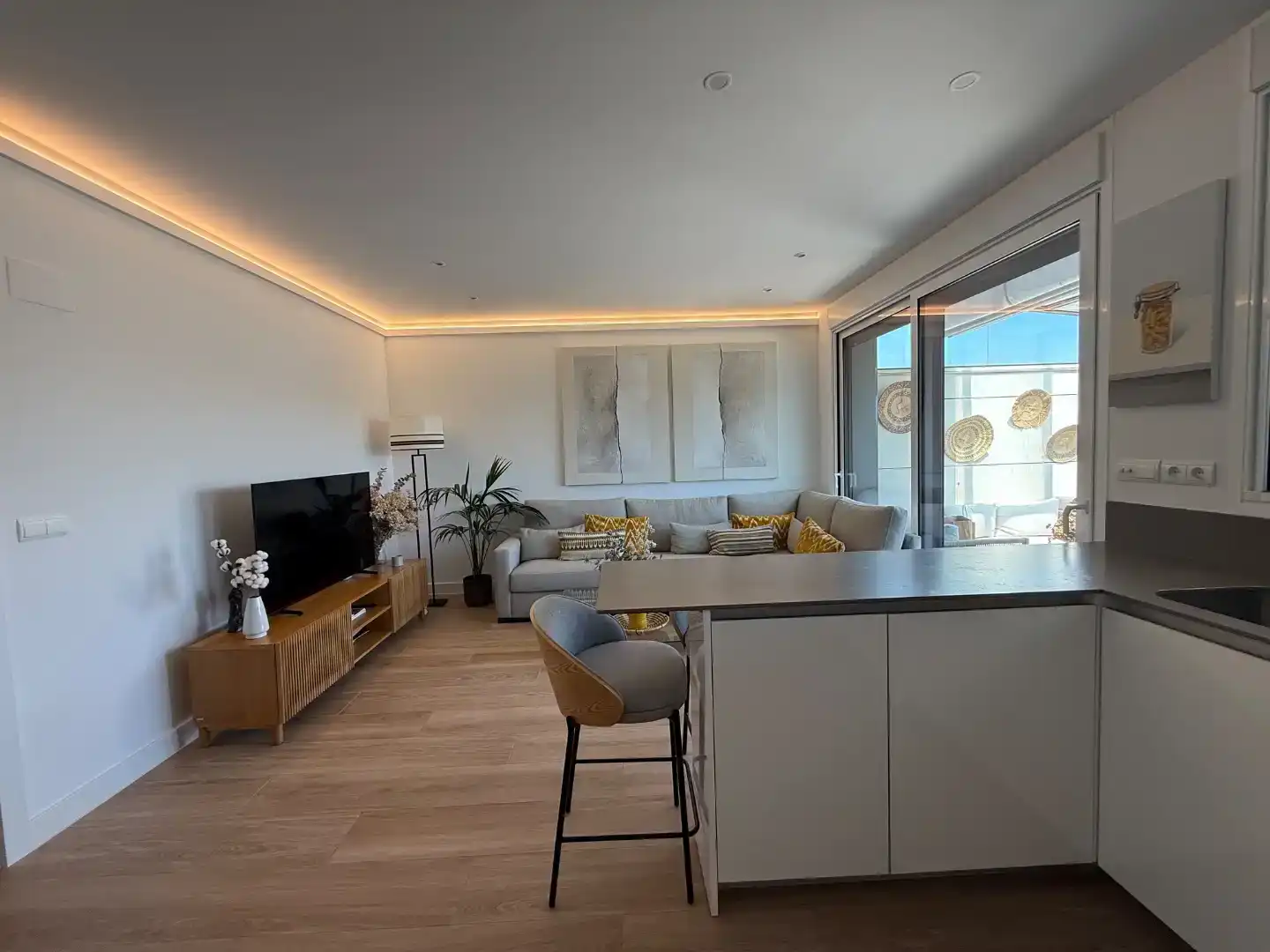 Sala de estar de Piso en venta en Madrid con Aire acondicionado, Parquet y Trastero