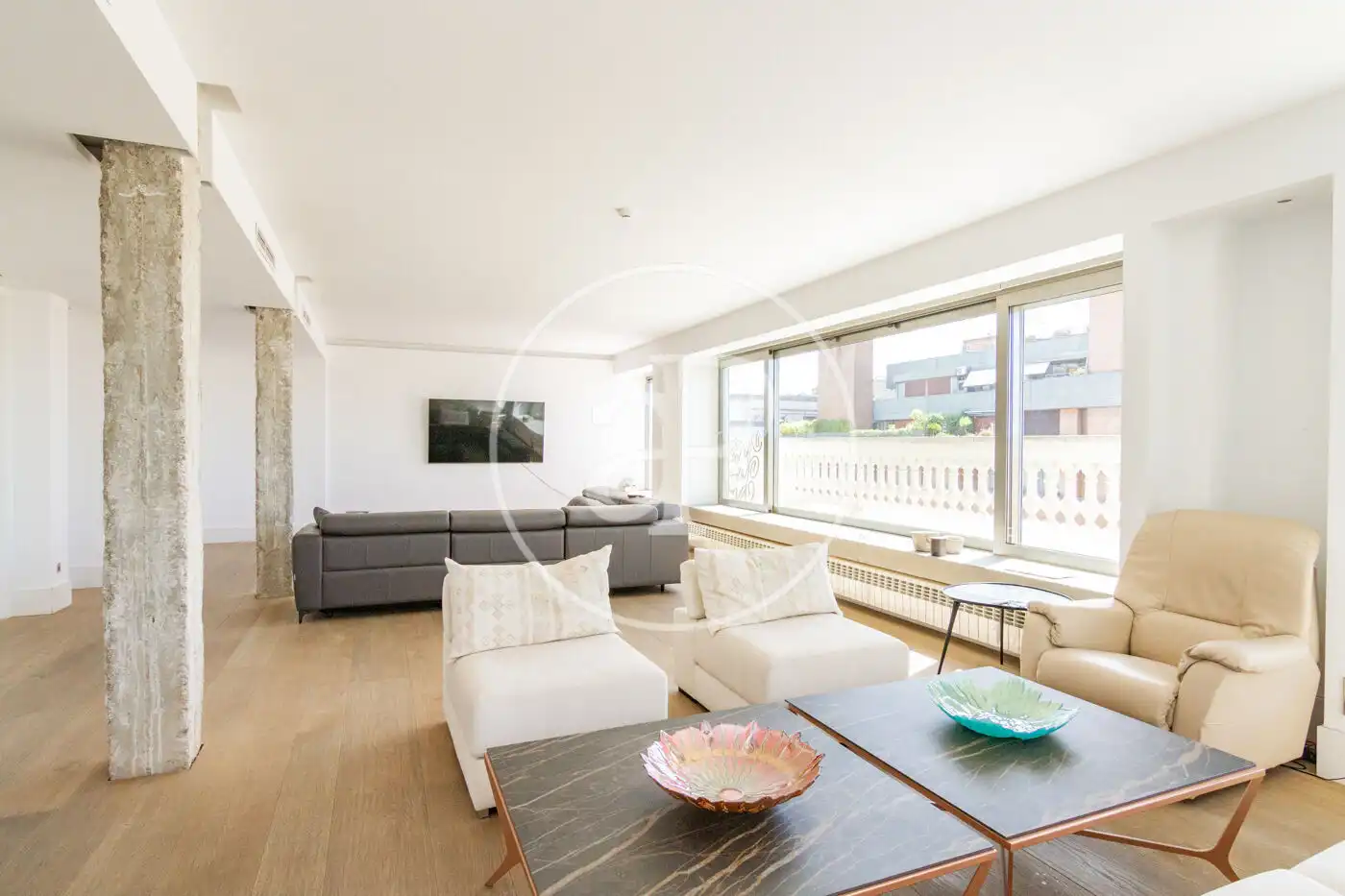 Sala de estar de Ático en venta en Madrid con Aire acondicionado, Calefacción y Jardín privado