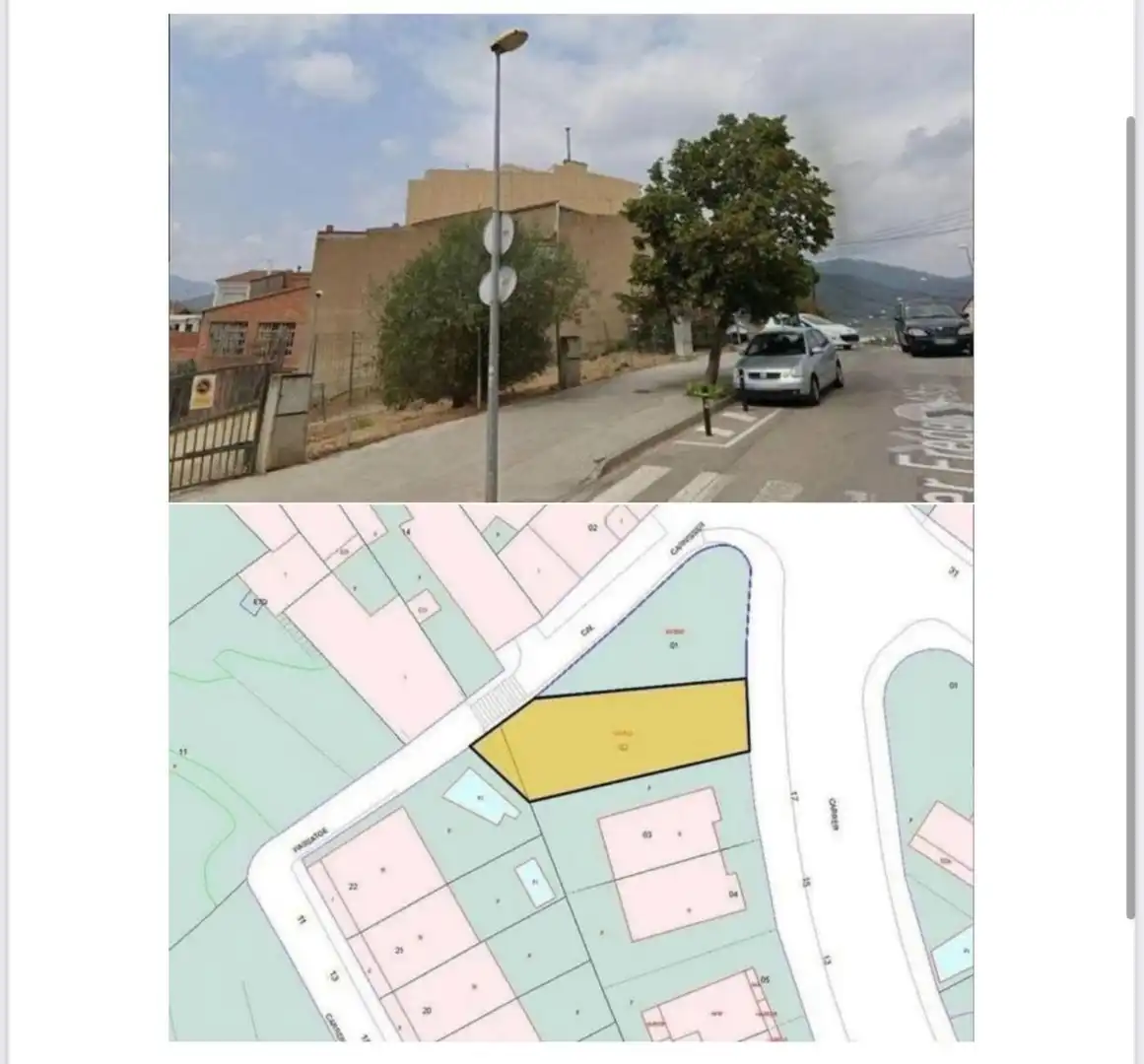 Terreno residencial en venta en Carrer Antoni Falguera 27