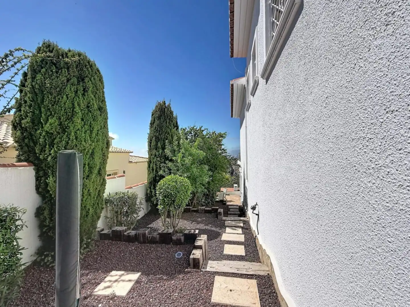 Terrassa de Casa o xalet en venda en Benitachell / El Poble Nou de Benitatxell amb Aire condicionat, Calefacció i Jardí privat