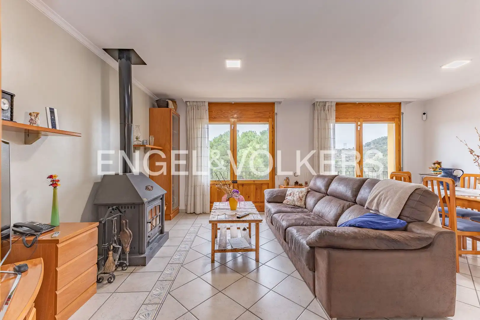 Sala de estar de Casa o chalet en venta en El Pont de Vilomara i Rocafort con Calefacción y Jardín privado
