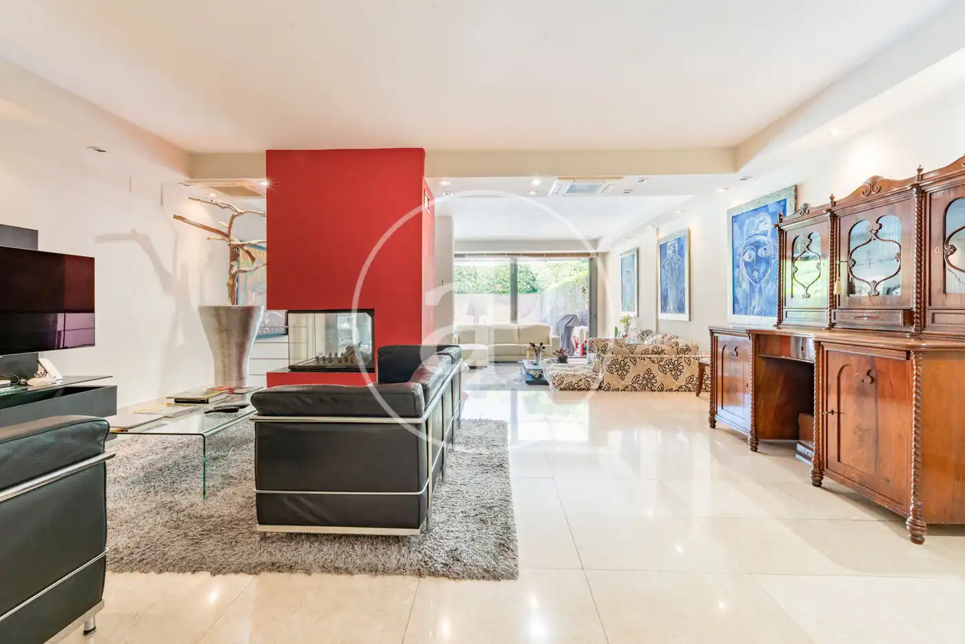 Living room of Detached homes for sale in La Moraleja  with Air Conditioner, Heating and Private garden