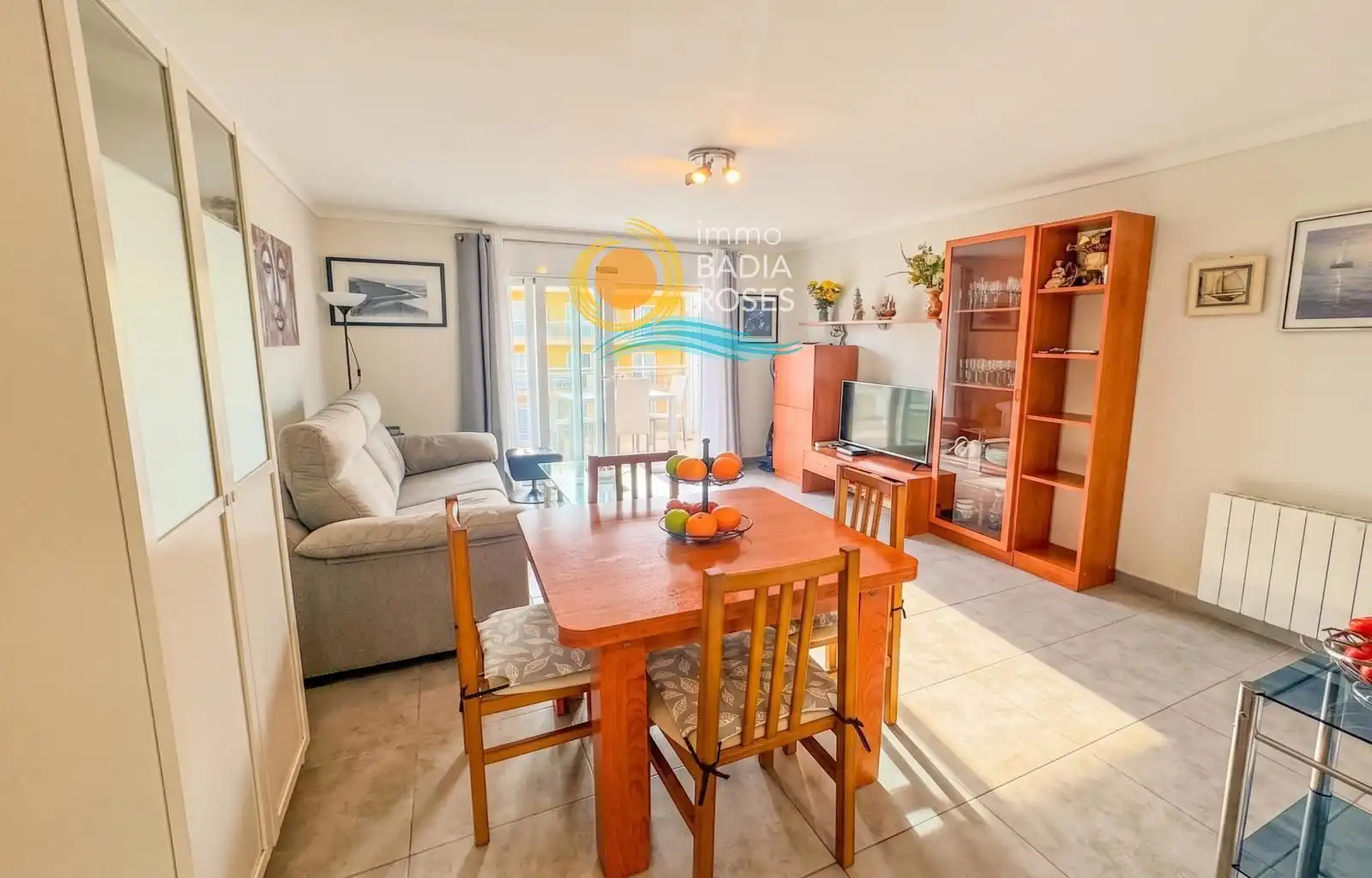 Sala de estar de Piso en venta en Roses con Aire acondicionado, Calefacción y Terraza