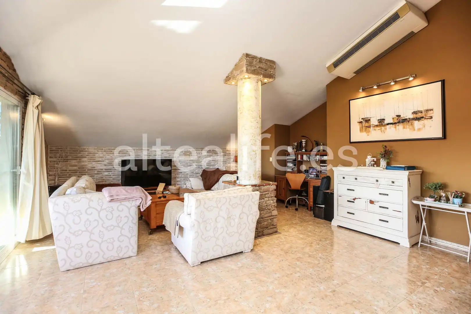 Sala d'estar de Apartament en venda en Altea amb Aire condicionat, Calefacció i Terrassa