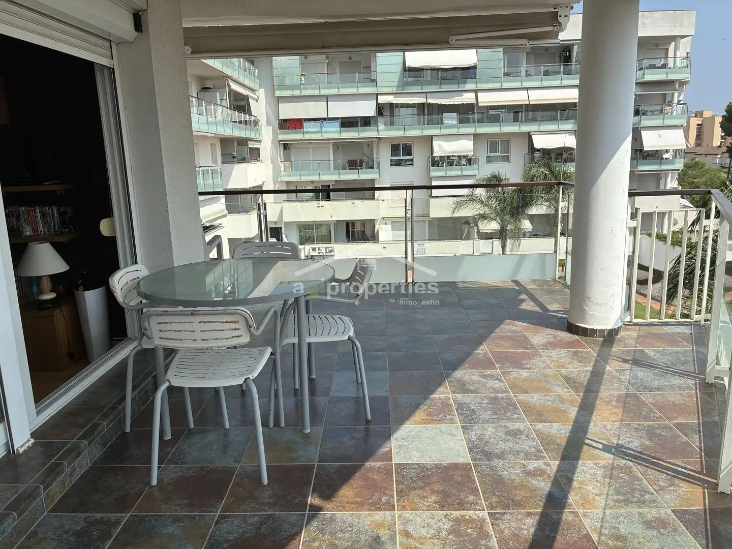 Terrace of Apartments for sale in Roses  with Parquet flooring, Terrace and Furnished