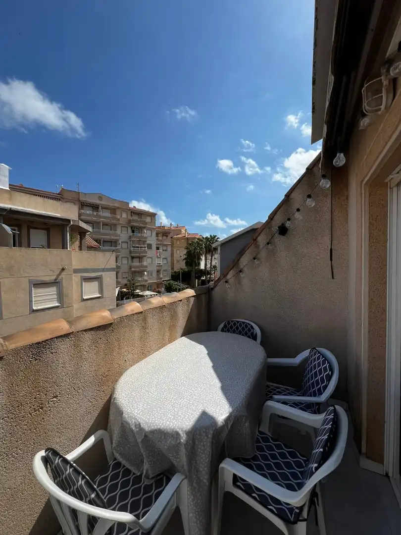 Balcony of Attic for rent in Torrevieja  with Air Conditioner, Heating and Swimming Pool