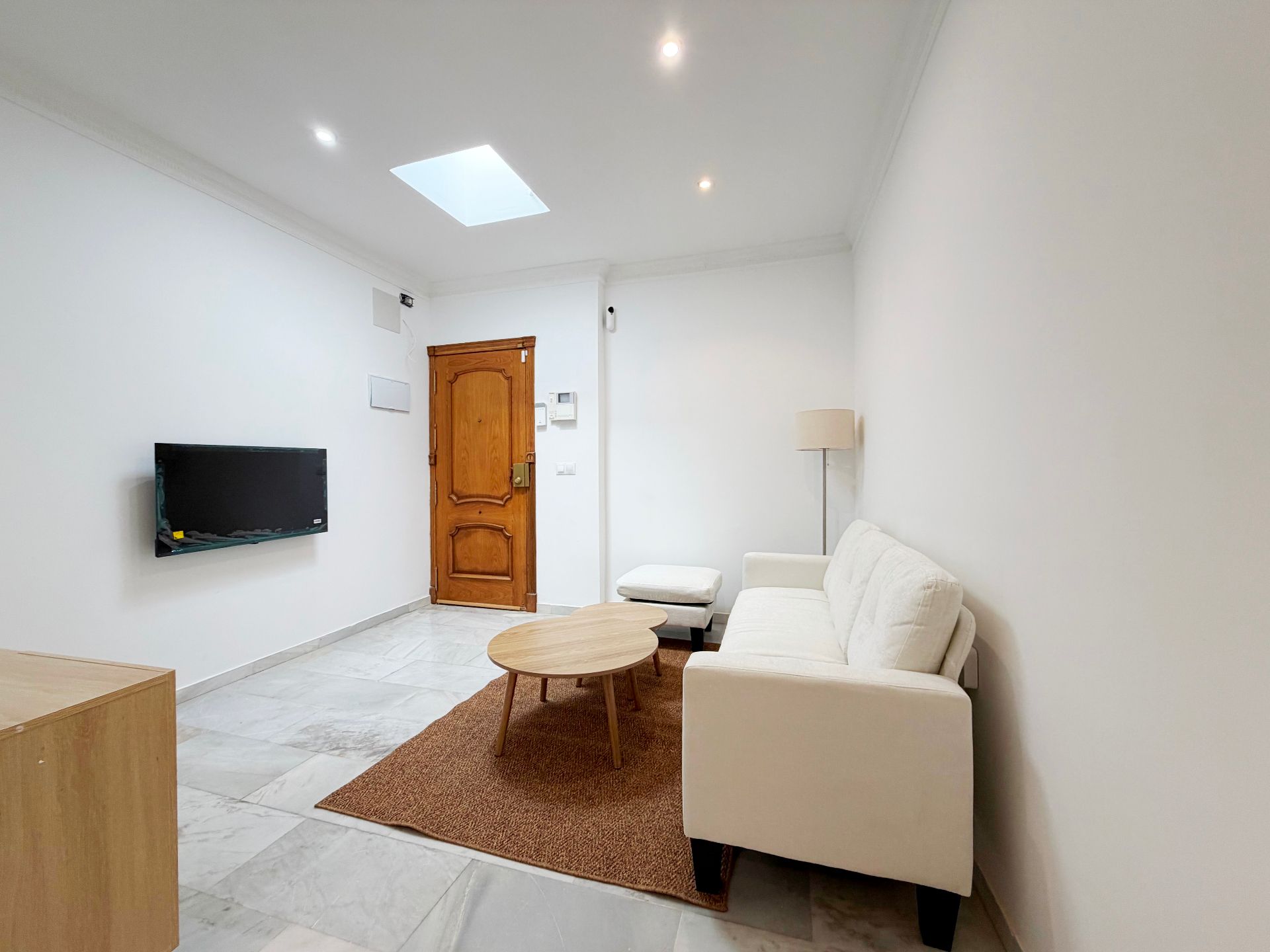 Sala d'estar de Pis en venda en Mijas amb Aire condicionat i Moblat