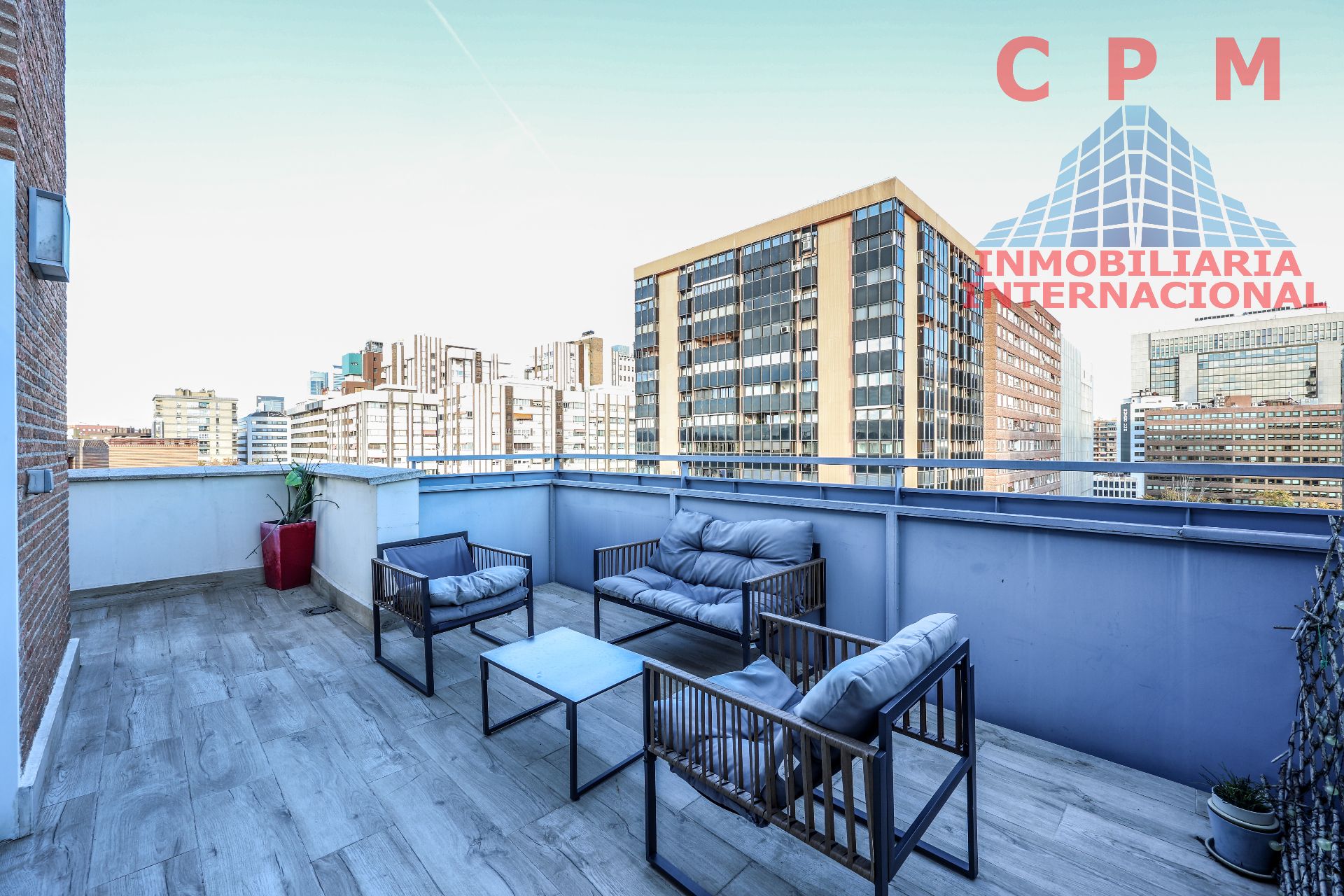 Terrace of Attic to rent in  Madrid Capital  with Air Conditioner, Heating and Parquet flooring