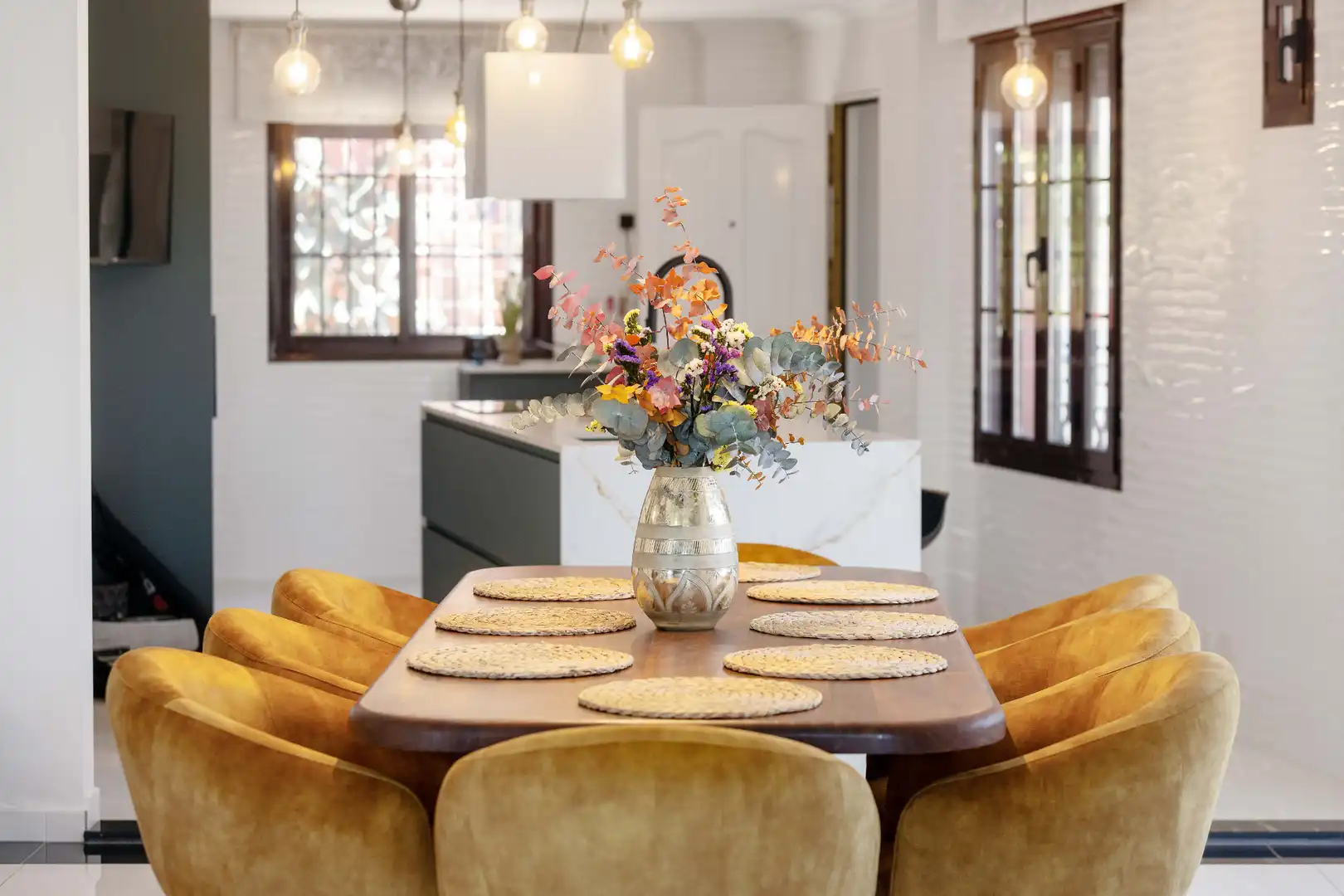 Esszimmer von Haus oder Chalet zum Verkauf in Málaga mit Klimaanlage, Heizung und Privatgarten