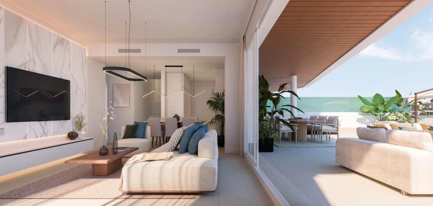 Sala d'estar de Apartament en venda en Torrox amb Terrassa, Traster i Piscina comunitària