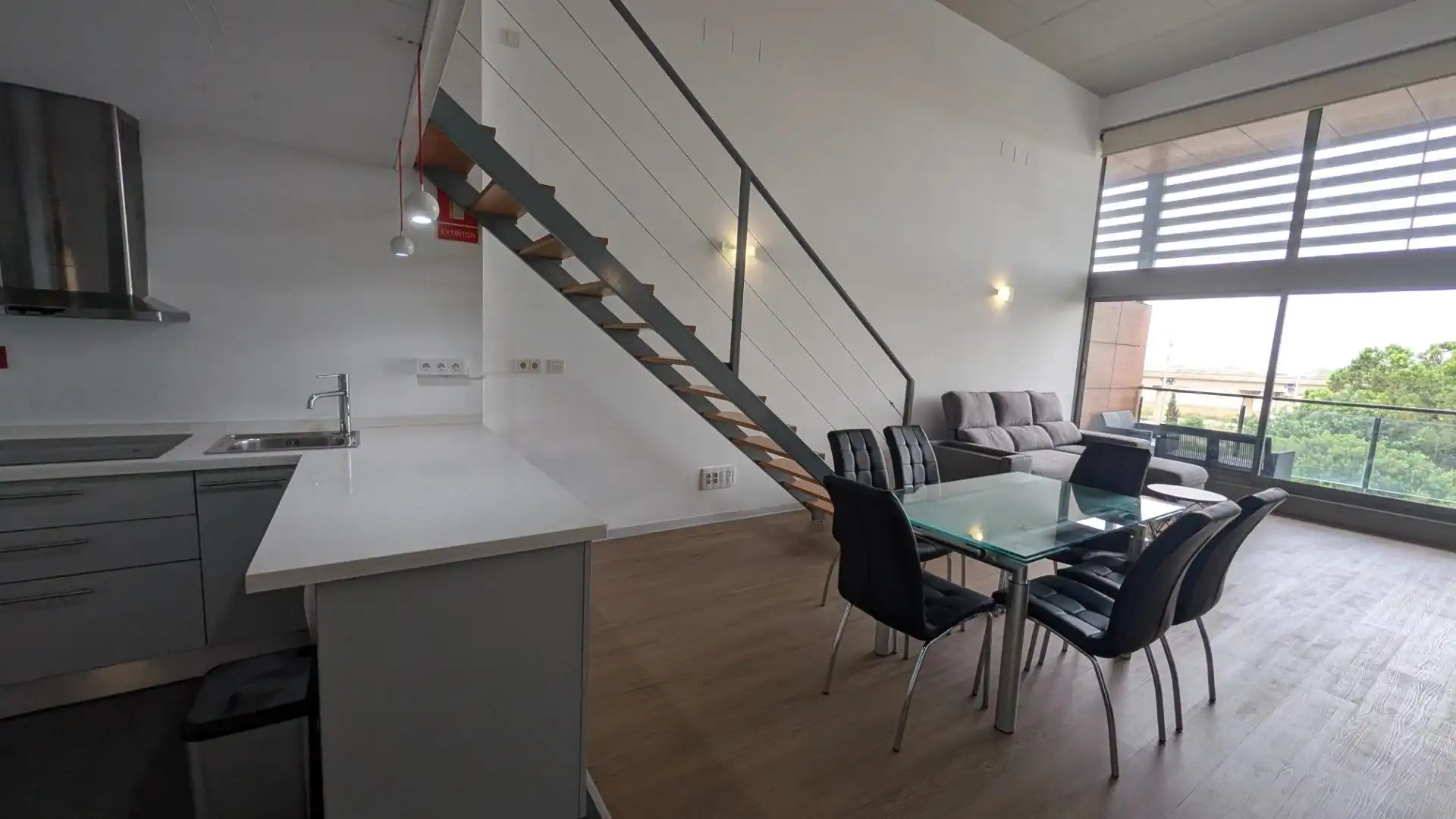 Cocina de Dúplex en venta en Valencia con Aire acondicionado, Terraza y Amueblado