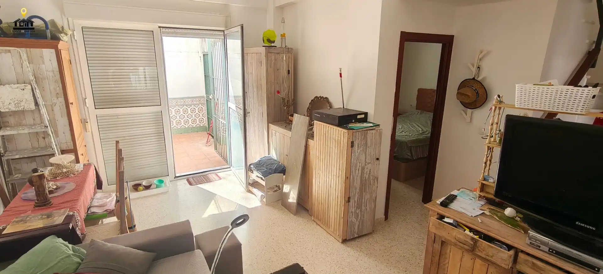 Sala de estar de Casa o chalet en venta en El Cuervo de Sevilla con Amueblado y Horno