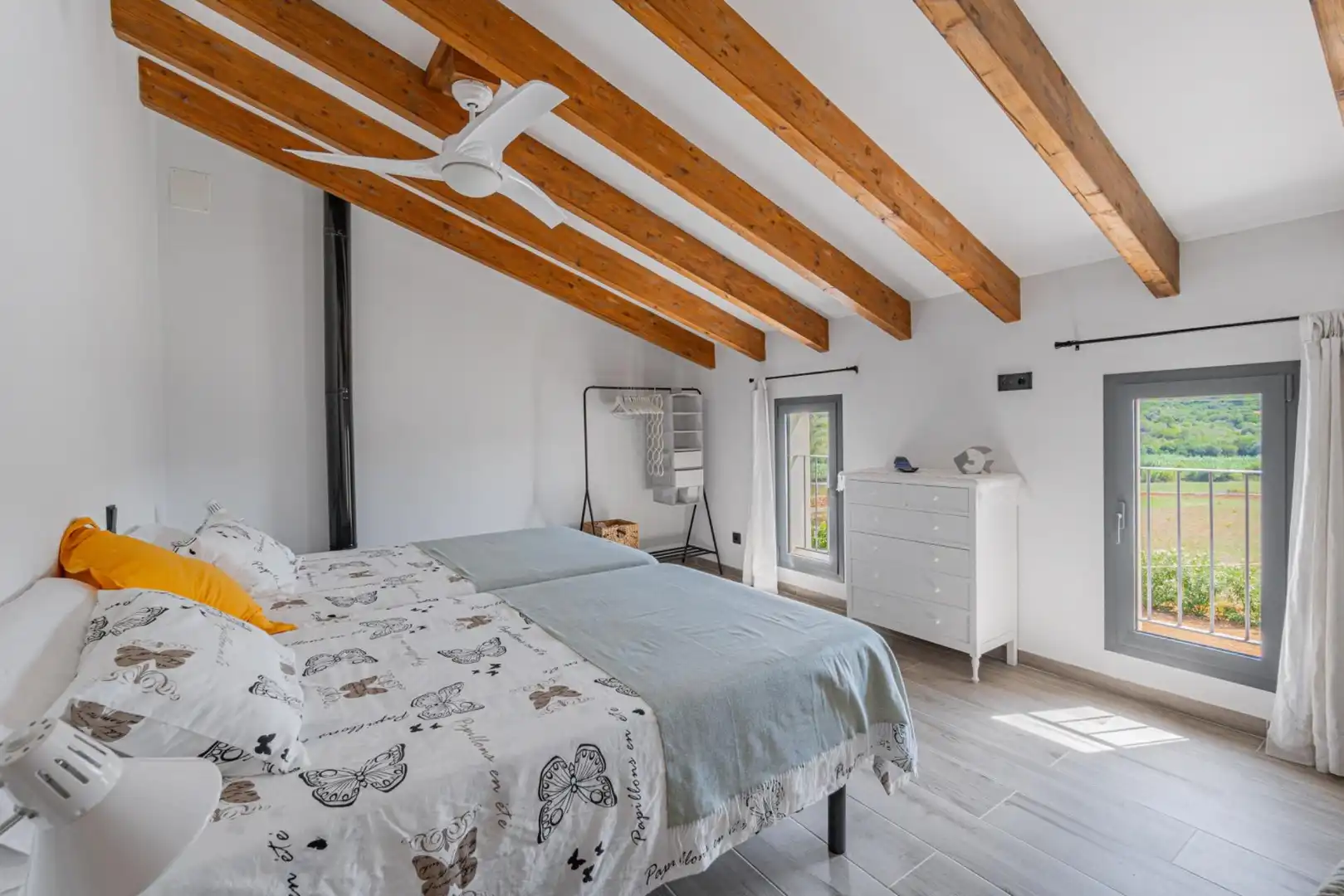 Schlafzimmer von Country house zur Miete in Manacor mit Klimaanlage, Heizung und Privatgarten