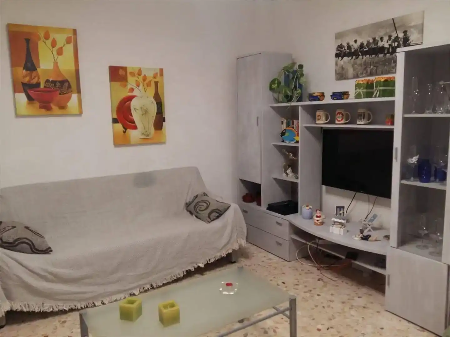 Sala de estar de Apartamento de alquiler en Chipiona con Amueblado y Balcón