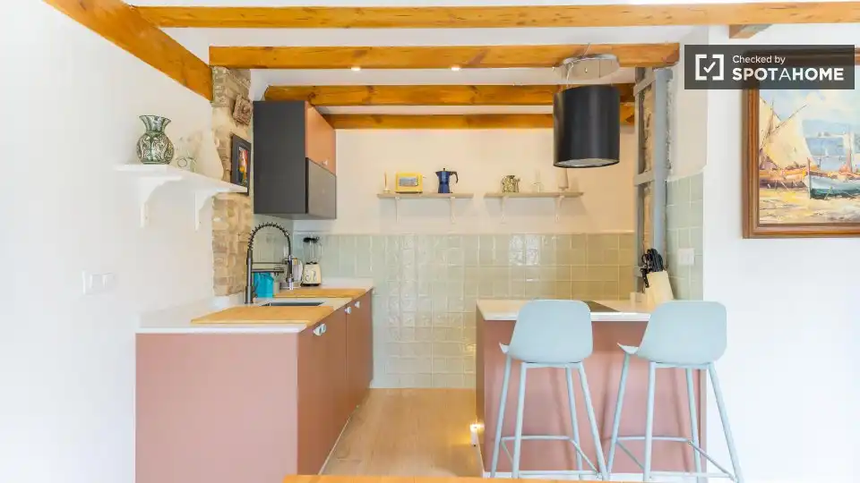 Appartamento con terrazza in affitto a Poblats Marítims