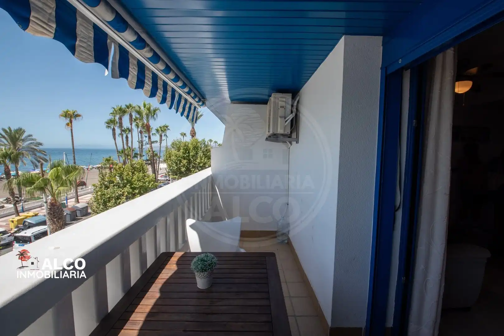 Terrasse von Wohnung zur Miete in Torrox mit Klimaanlage