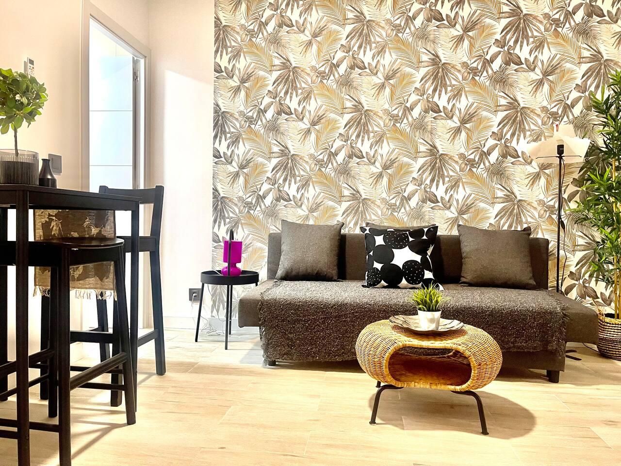 Sala de estar de Planta baja de alquiler en  Madrid Capital con Amueblado