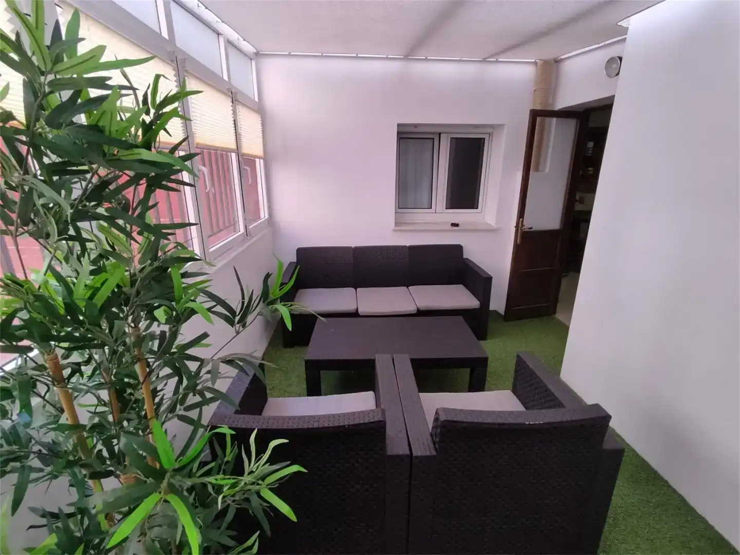 Terraza de Piso para compartir en Gijón  con Amueblado y Balcón