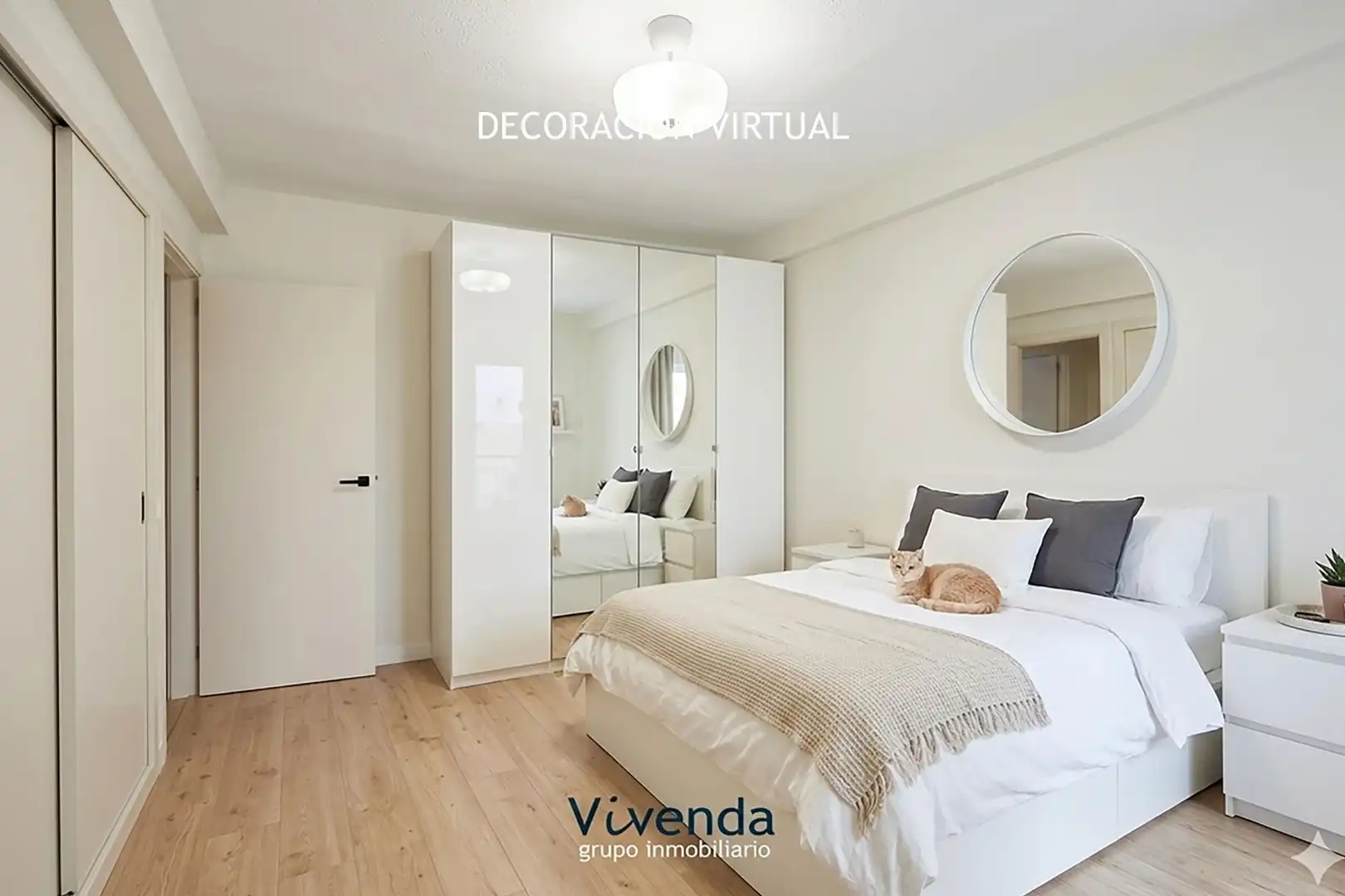 Bedroom of Flat for sale in Móstoles  with Heating, Parquet flooring and Terrace