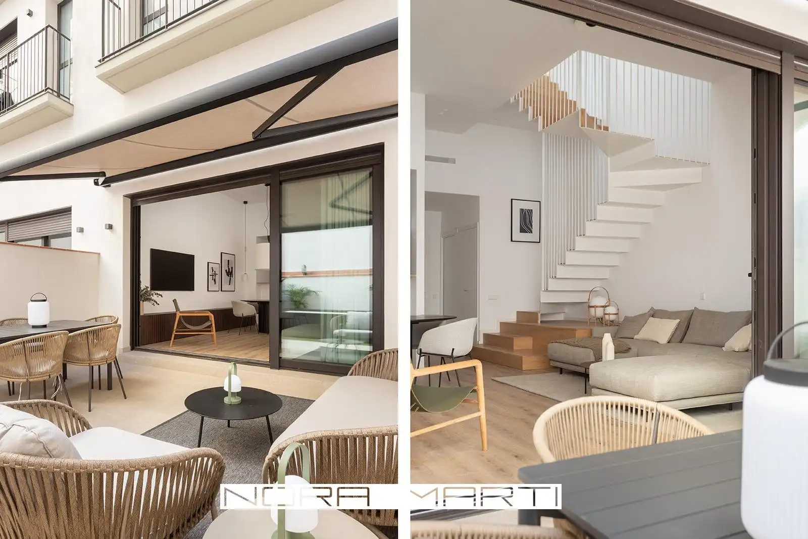 Sala de estar de Casa o chalet de alquiler en Barcelona con Calefacción, Parquet y Terraza