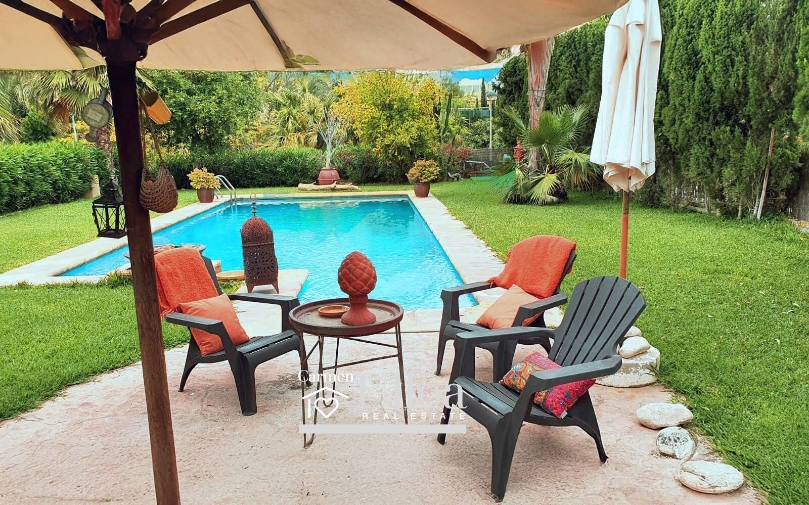 Jardí de Casa o xalet en venda en Alicante / Alacant amb Jardí privat, Terrassa i Traster