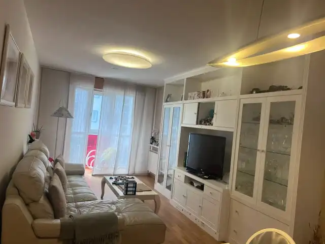 Living room of Flat for sale in A Coruña Capital   with Heating, Parquet flooring and Terrace