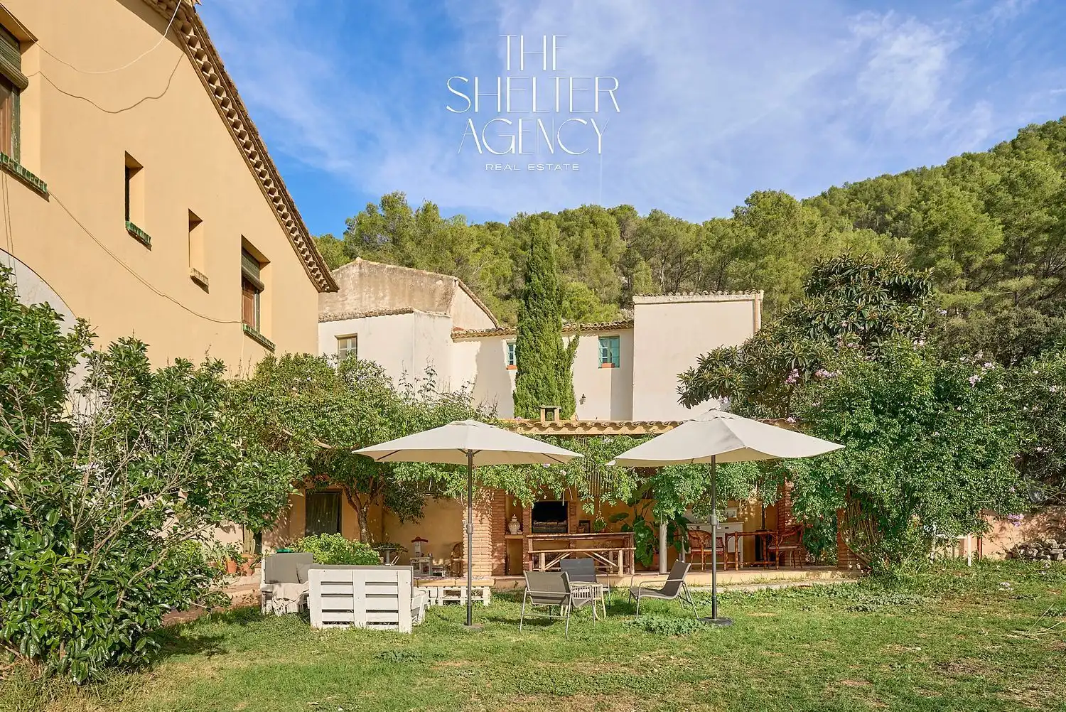 Jardín de Finca rústica en venta en Sant Pere de Ribes con Aire acondicionado, Jardín privado y Piscina comunitaria