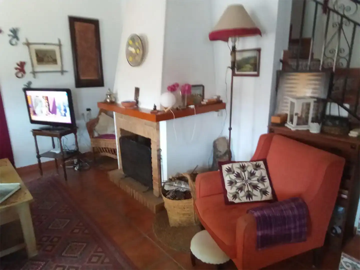 Living room of Flat for rent in Cómpeta  with Air Conditioner, Private garden and Swimming Pool