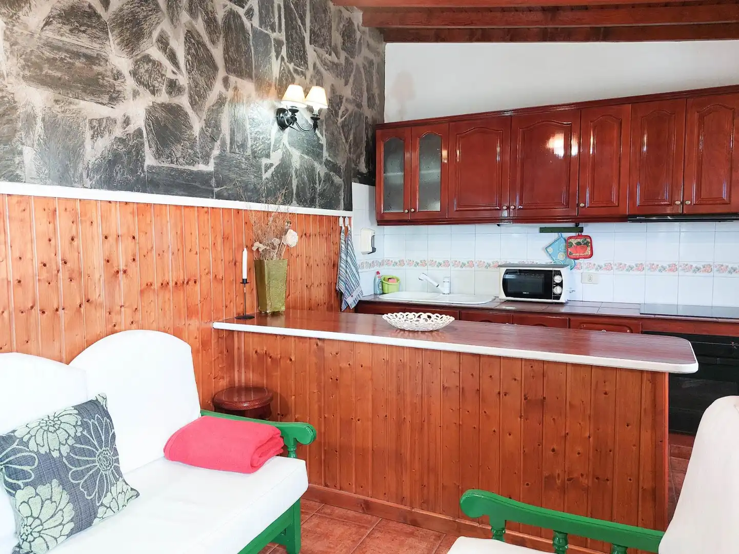 Cocina de Finca rústica en venta en Hermigua con Jardín privado, Terraza y Amueblado