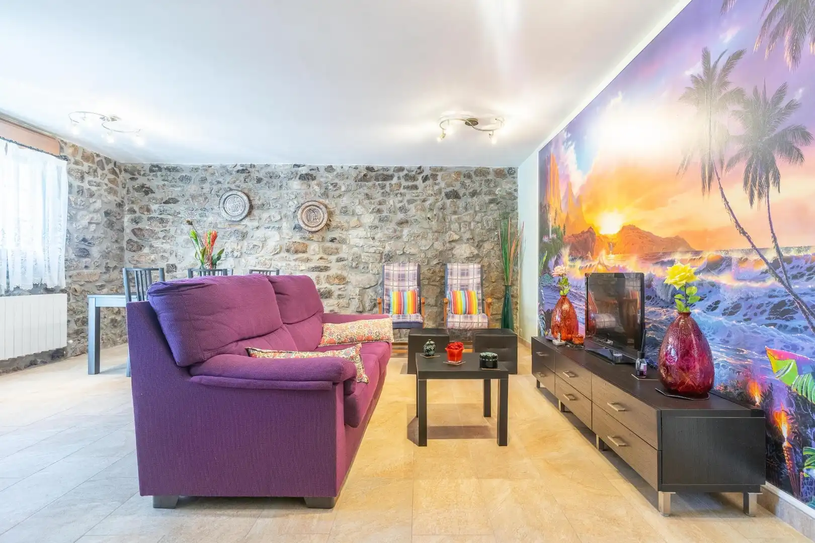Sala d'estar de Casa o xalet en venda en Ribera de Arriba amb Calefacció, Jardí privat i Terrassa