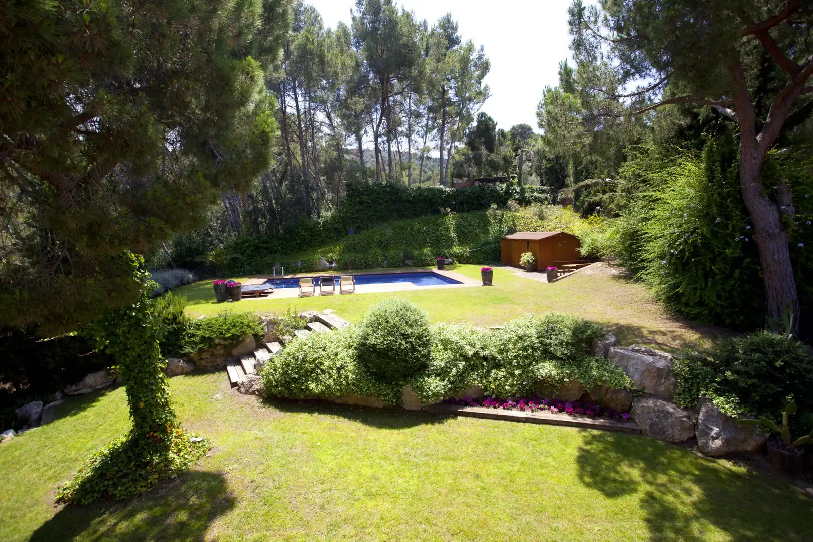 Jardí de Casa o xalet en venda en Molins de Rei amb Calefacció, Terrassa i Piscina