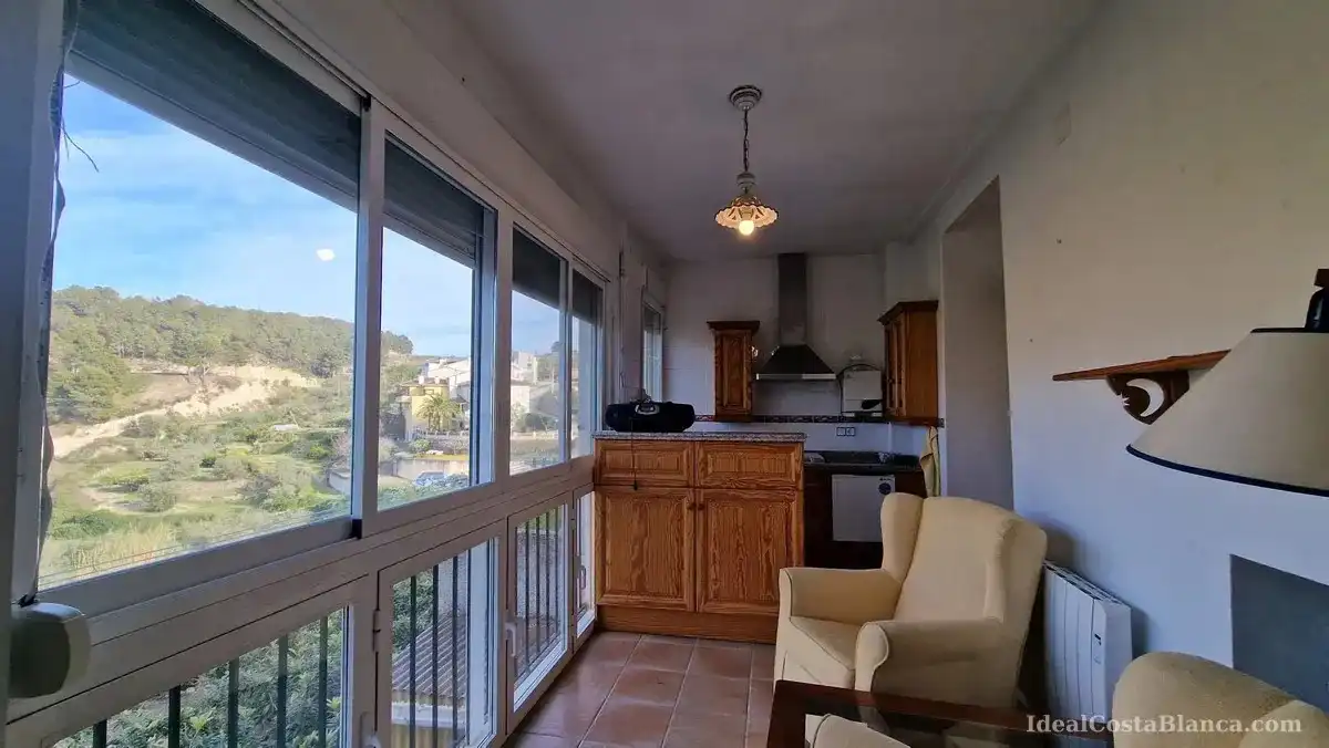 Terrasse von Country house zur Miete in El Castell de Guadalest, Alicante