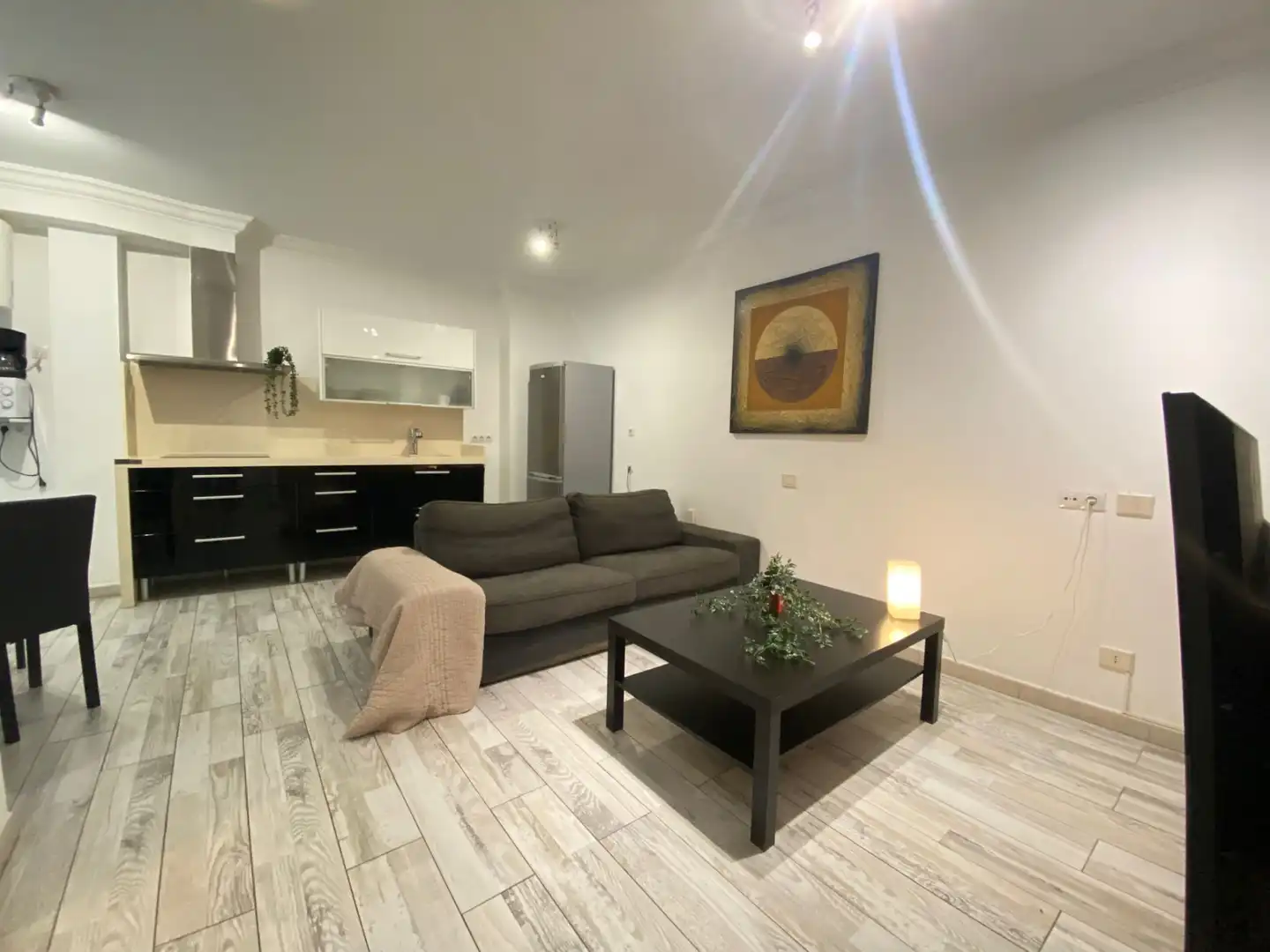 Sala de estar de Piso en venta en Las Palmas de Gran Canaria con Aire acondicionado, Parquet y Amueblado