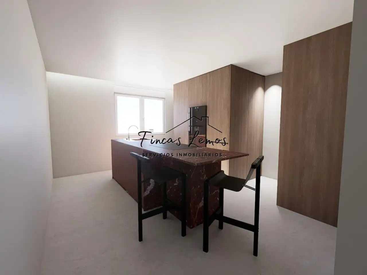 Kitchen of Flat for sale in Carballo  with Heating and Furnished