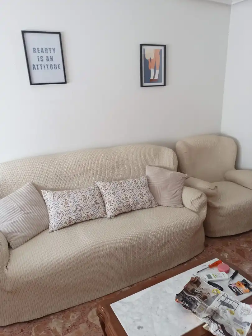 Living room of Flat for rent in Elche / Elx  with Air Conditioner and Furnished