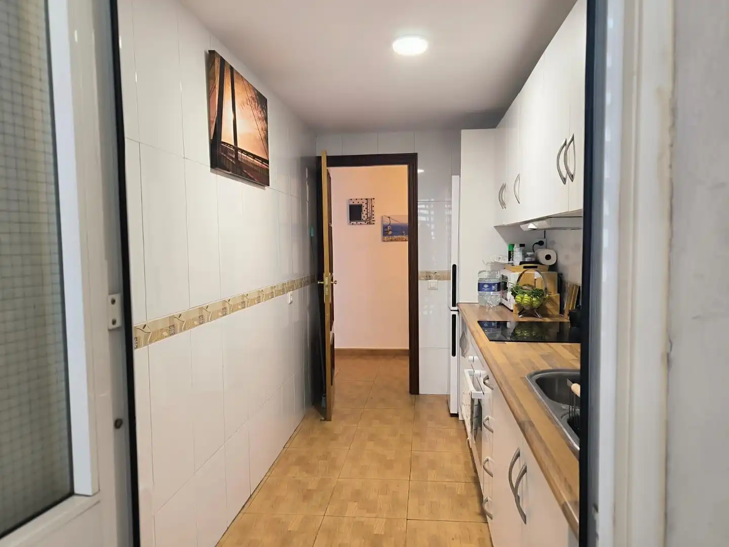 Cocina de Piso de alquiler en Fuengirola con Balcón