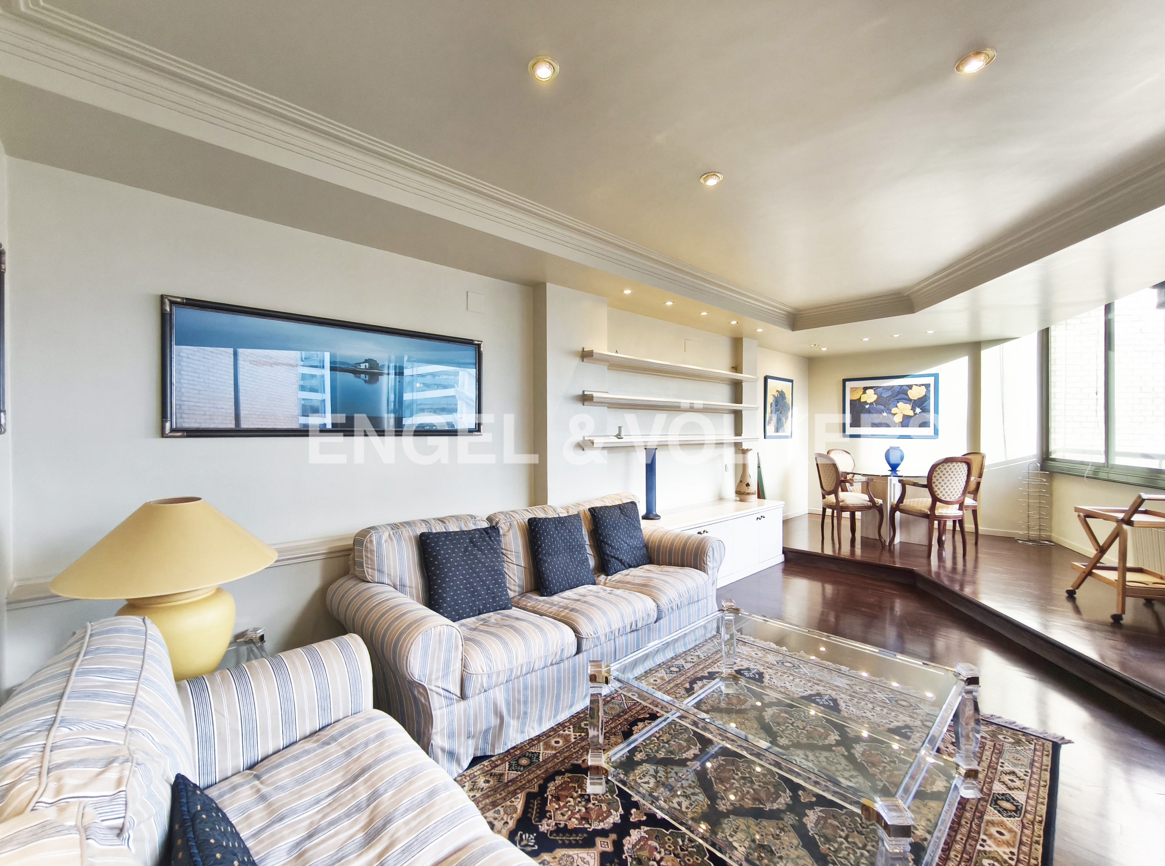 Living room of Apartment to rent in  Barcelona Capital  with Air Conditioner, Heating and Parquet flooring