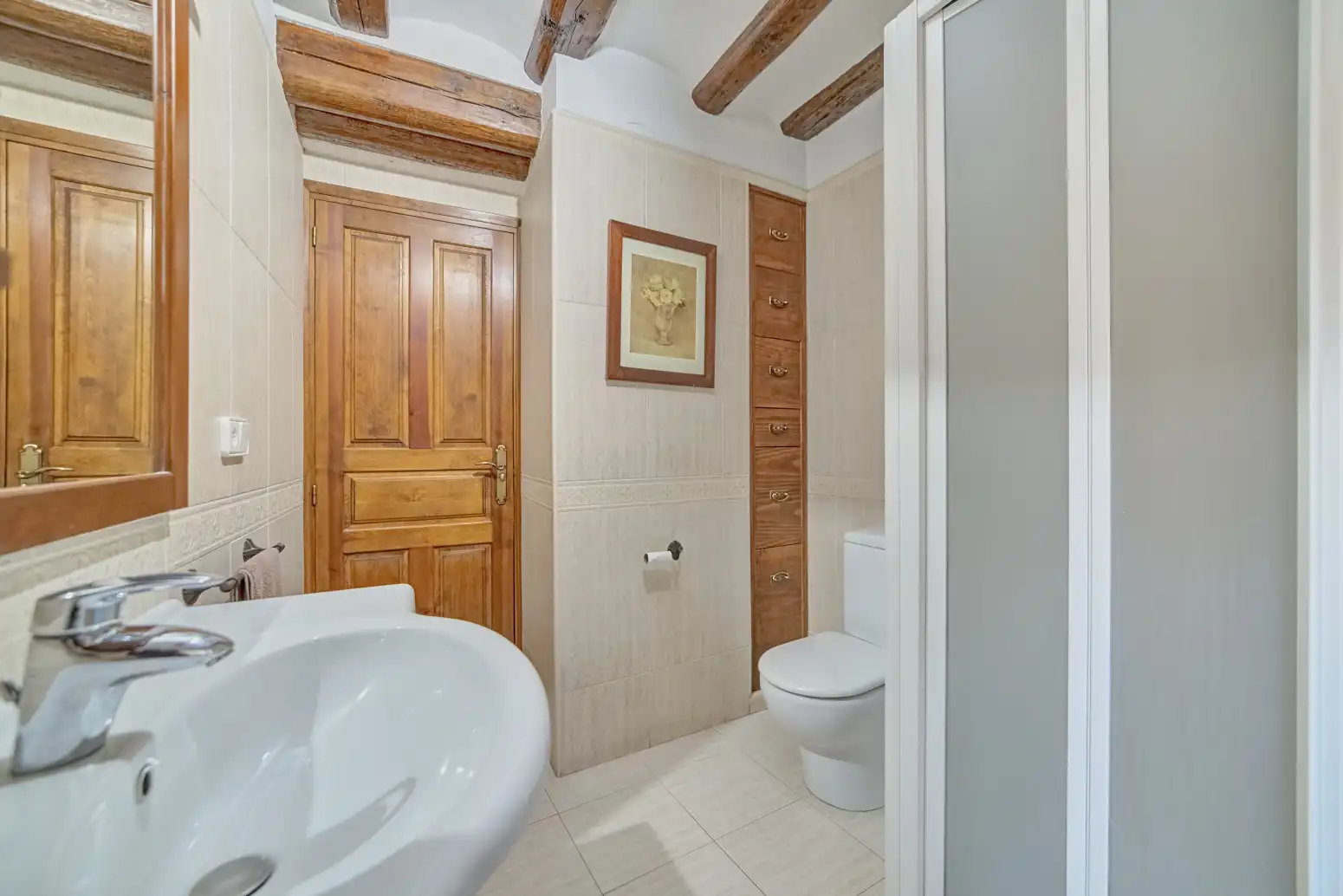 Bathroom of Detached homes for sale in Liédena  with Heating, Terrace and Storage room